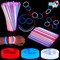 72 Pcs 4th of July Glow Sticks with connectors, Red White Blue Glow in the Dark Bracelets for Kids Adults, Patriotic LED Light Up Toys for Independence Day, Memorial Day, Party Favors